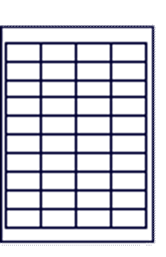 Slika Naljepnice  48,5x 25,4 bijele 100/1 HEISAP